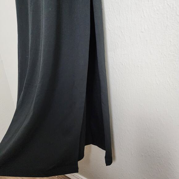 NEW Lulus Bragging Rights Black Lace Long Sleeve Column Maxi Dress - Picture 8 of 15